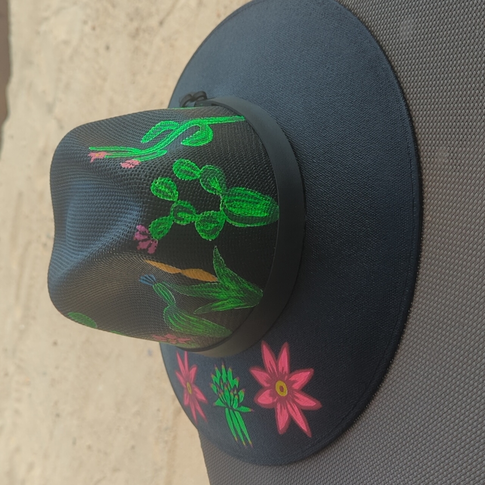Hand Painted Hat - image 6